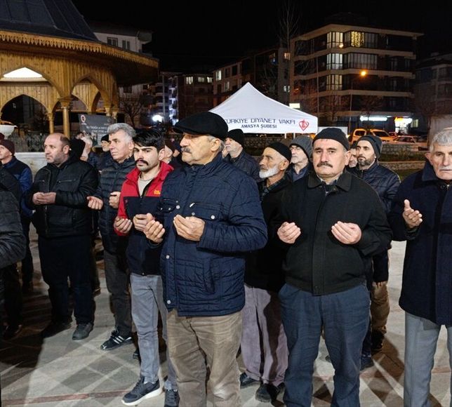 ABD ile İsrail'in İran'a yönelik saldırıları Amasya'da protesto edildi