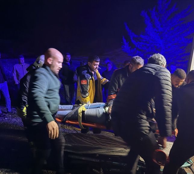Adıyaman'da devrilen otomobildeki 2 kişi yaralandı