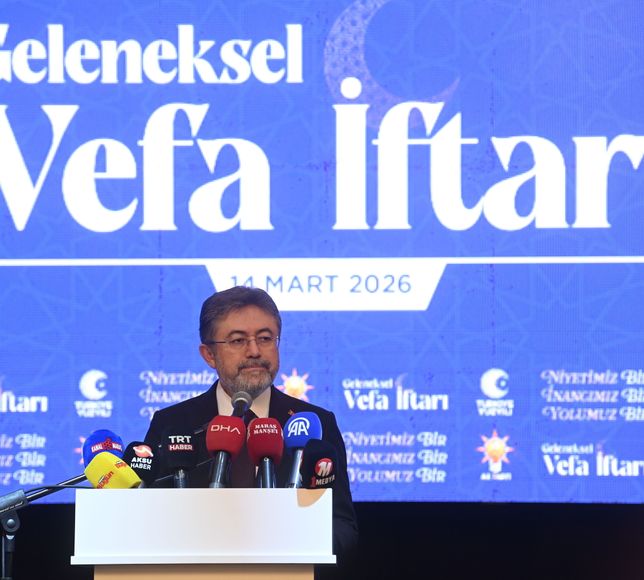 Bakan Yumaklı, Kahramanmaraş'ta 'Vefa İftarı'nda konuştu: