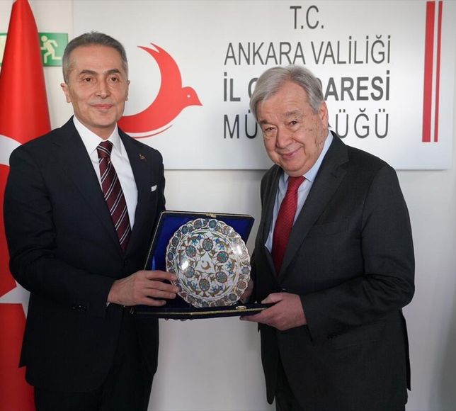 BM Genel Sekreteri Guterres, Ankara İl Göç İdaresi Müdürlüğünü ziyaret etti