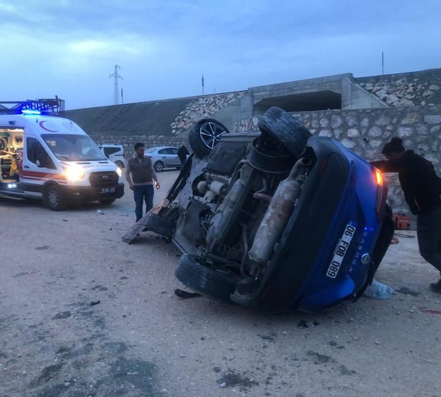 Çorum'da cipin devrildiği kazada 3 kişi yaralandı