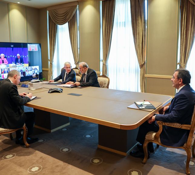 Cumhurbaşkanı Yardımcısı Yılmaz, İran'daki gelişmelerin ele alındığı çevrim içi liderler toplantısına katıldı: