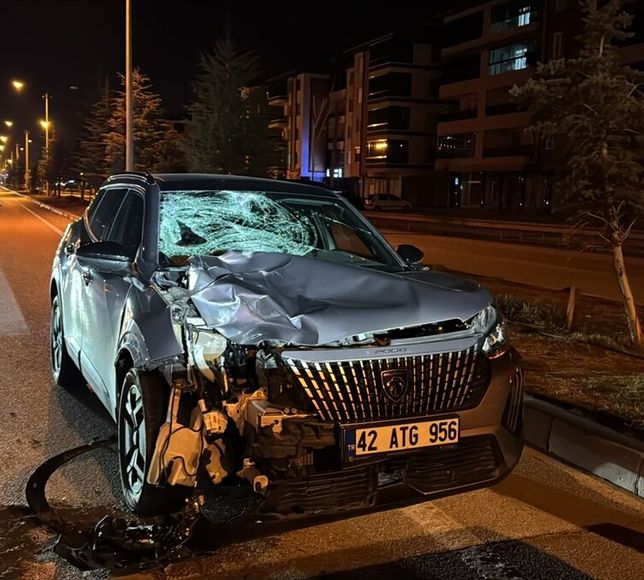 Konya'da cipin çarptığı yaya öldü