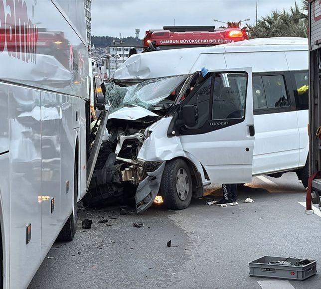 Samsun'da meydana gelen trafik kazasında 7 kişi yaralandı