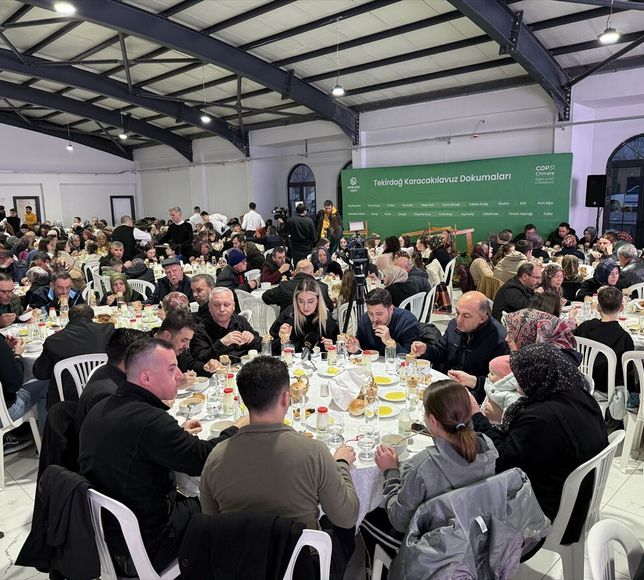 Tekirdağ'da 'İsrafsız Ramazan Sofraları' iftar programı düzenlendi
