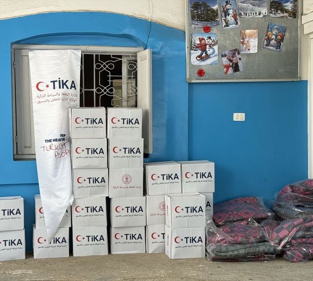 TİKA'dan İsrail saldırıları nedeniyle yerinden edilen Lübnanlılara insani yardım desteği