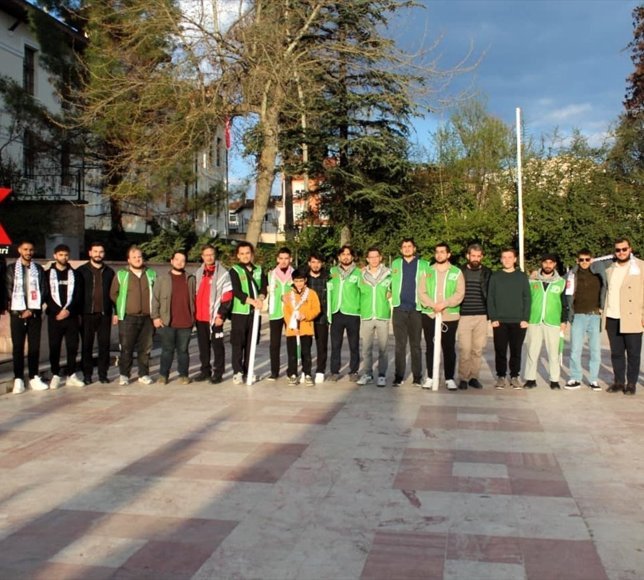 Bilecik'te Filistin'e destek yürüyüşü düzenlendi