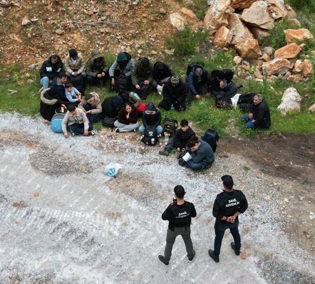 Bodrum'da 21 düzensiz göçmen yakalandı