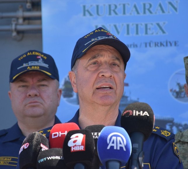 Deniz Kuvvetleri Komutanı Oramiral Tatlıoğlu, Kurtaran-2026 Tatbikatı'nda konuştu: