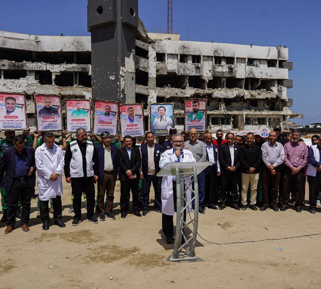 Gazze'de basın ve sağlık sektörü çalışanları İsrail hapishanelerindeki meslektaşlarının serbest bırakılmasını istedi