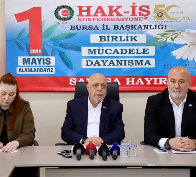 HAK-İŞ Genel Başkanı Arslan Bursa'da konuştu: