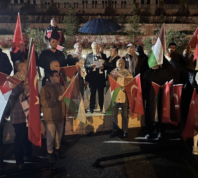 Kahramanmaraş'ta İsrail'in Filistinli esirlere yönelik 'idam yasası' protesto edildi