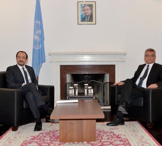 KKTC Cumhurbaşkanı Erhürman, GKRY lideri Hristodulidis ile görüştü