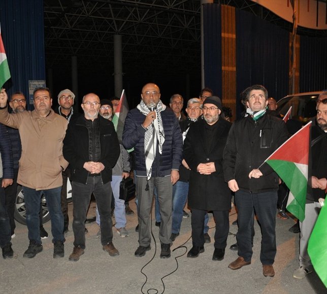 Kütahya'da İsrail'in Filistinli esirleri hedef alan idam yasasına tepki