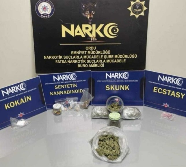 Ordu'da uyuşturucu operasyonunda 4 şüpheli tutuklandı