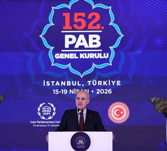 TBMM Başkanı Kurtulmuş, Cumhurbaşkanı Erdoğan'ın PAB Genel Kurulu onuruna verdiği akşam yemeğinde konuştu: