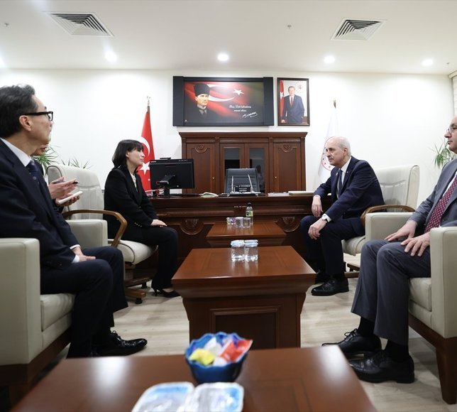 TBMM Başkanı Kurtulmuş, PAB 152. Genel Kurulu'nda rahatsızlanan Güney Kore milletvekilini ziyaret etti