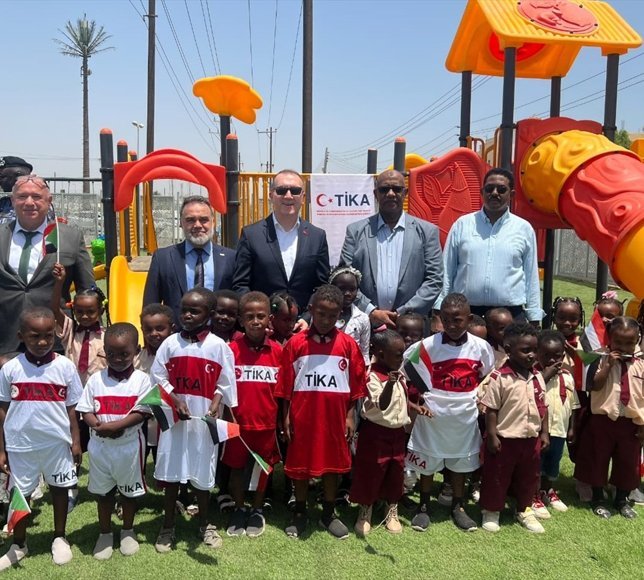 TİKA'nın Sudan'da kurduğu çocuk parkı açıldı
