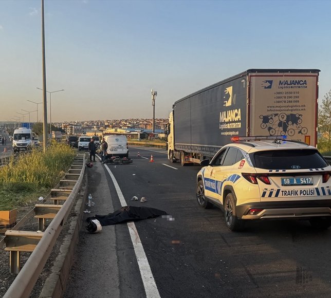 Tekirdağ'da motosikletin bariyerlere çarptığı kazada 1 kişi öldü