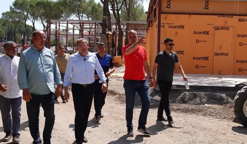 Ayvalık Belediyesi Altınova’da yol çalışmalarını bitirdi