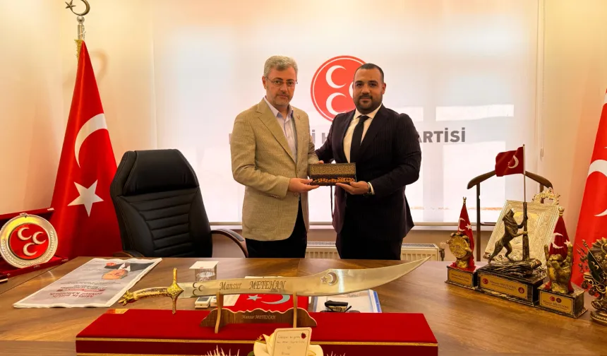 Milliyetçi iş insanı Şahinkanat’tan Başkan Metehan’a ziyaret