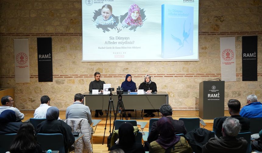 Rachel Corrie ve Esma Biltaci adına Rami Kütüphanesi'nde sergi ve söyleşi düzenlendi