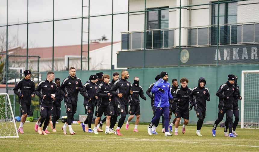 Gaziantep FK, kupa maçı hazırlıklarını Ankara'da sürdürdü