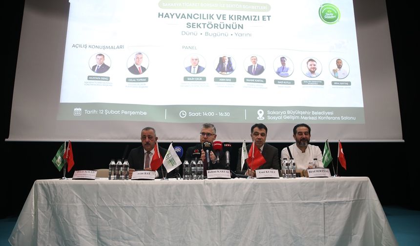 Sakarya'da hayvancılık ve kırmızı et sektörünün temsilcileri panelde buluştu