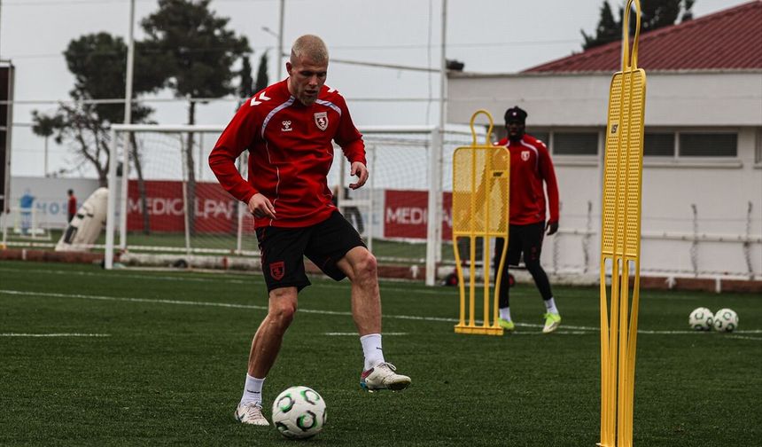 Samsunspor, Shkendija maçının hazırlıklarına başladı