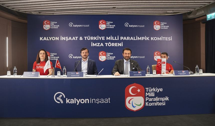 Türkiye Paralimpik Komitesi ile Kalyon İnşaat arasında sponsorluk anlaşması imzalandı