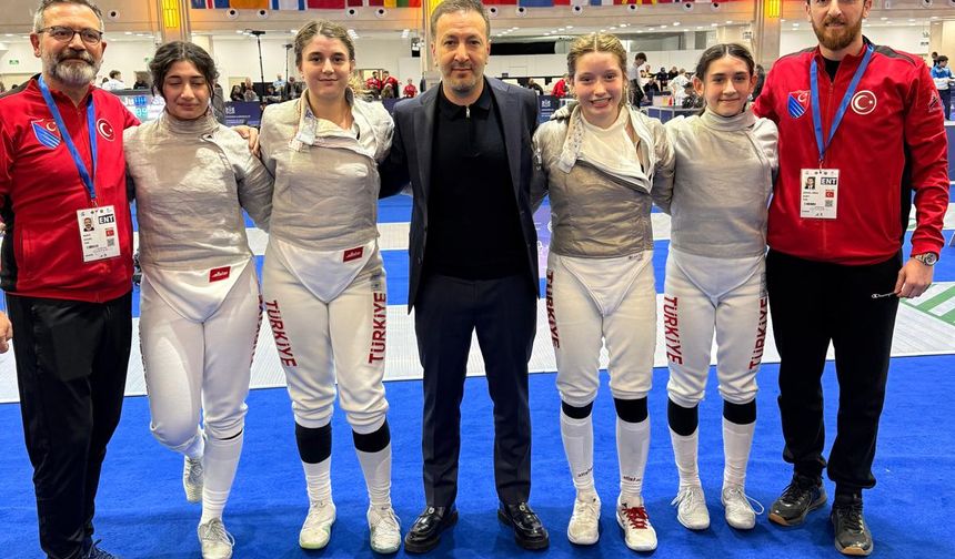 Yıldız Kadın Kılıç Milli Takımı, Avrupa ikincisi oldu