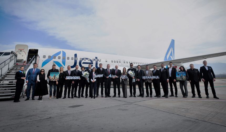 AJet'in Tiran seferleri başladı