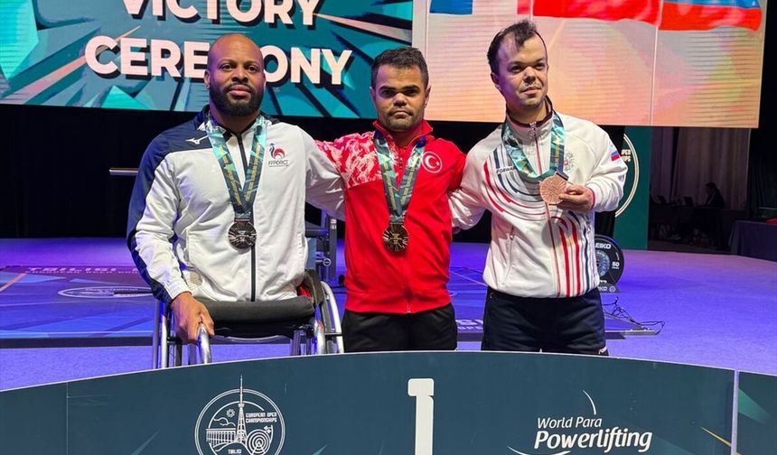 Milli para halterci Abdullah Kayapınar, Avrupa şampiyonu oldu