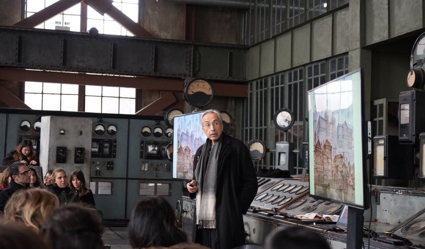 'Sergei Tchoban: Zaman Katmanları Arasında' sergisi Enerji Müzesi'nde açıldı