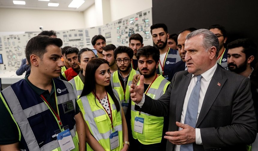 Gençlik ve Spor Bakanı Osman Aşkın Bak, Akkuyu NGS'yi ziyaretinde konuştu: