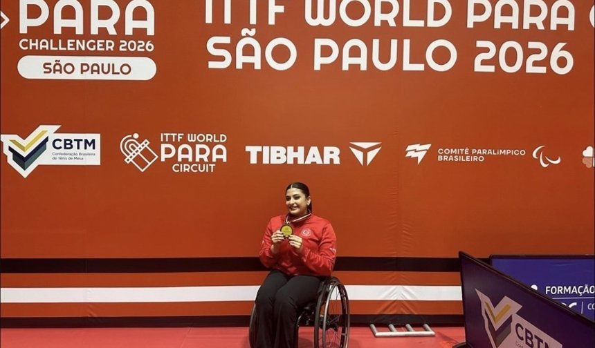 Milli para masa tenisçi İrem Oluk, Brezilya'daki turnuvada altın madalya kazandı