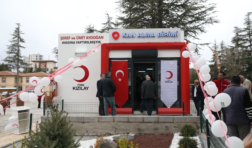 Niğde'de hayırsever desteğiyle Türk Kızılay Kan Alma Birimi hizmete açıldı
