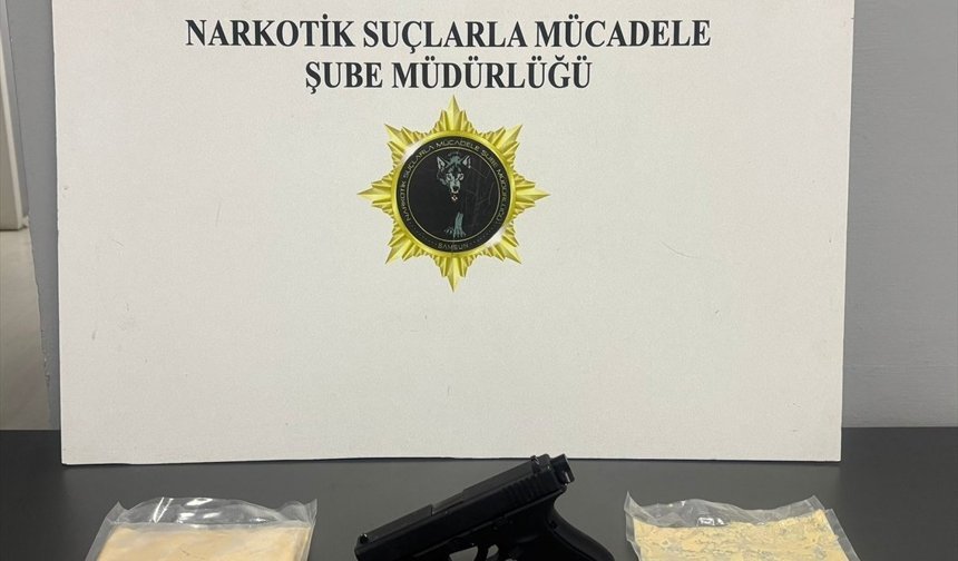 Samsun'da 1 kilogram sentetik uyuşturucu ele geçirildi
