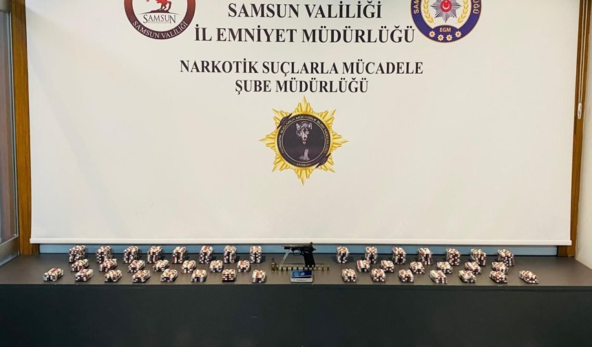 Samsun'da 18 bin 452 uyuşturucu hap ele geçirildi