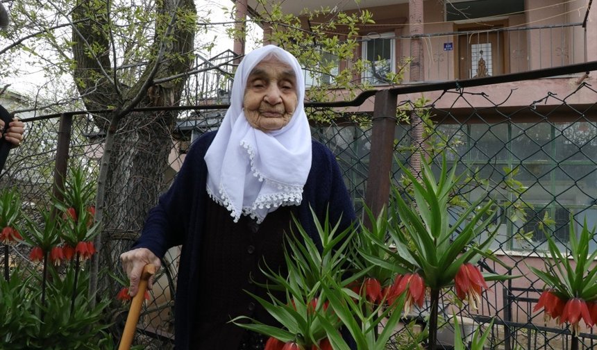 Memleket özlemini göç yolunda annesinin sandığında getirdiği ters lale soğanının açan çiçekleriyle dindiriyor